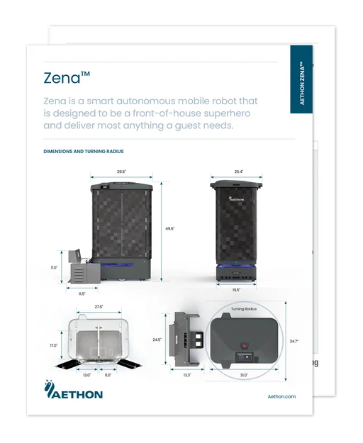 Autonomous Mobile Robots | Zena Delivery Robot Specsheet